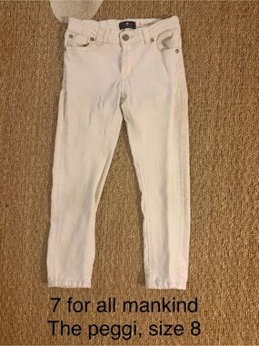 7 For All Mankind White Skinny Jeans - Peggi Style